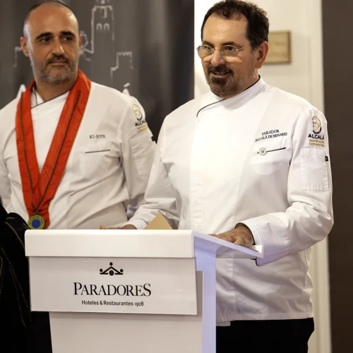 José Valdearcos, presidente de la Asociación Alcalá Gastronómica presentado las jornadas gastronómicas cervantinas 